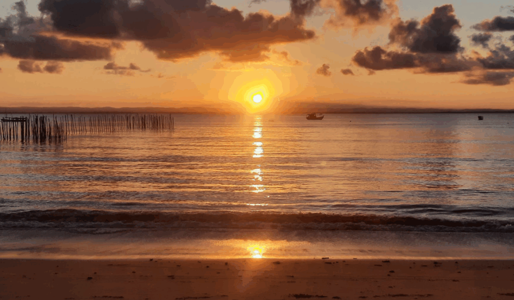Pôr-do-sol em Barra Grande